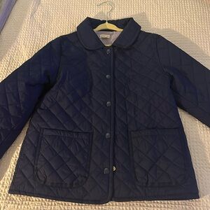 Crew cute navy blue button up coat (spring or fall)